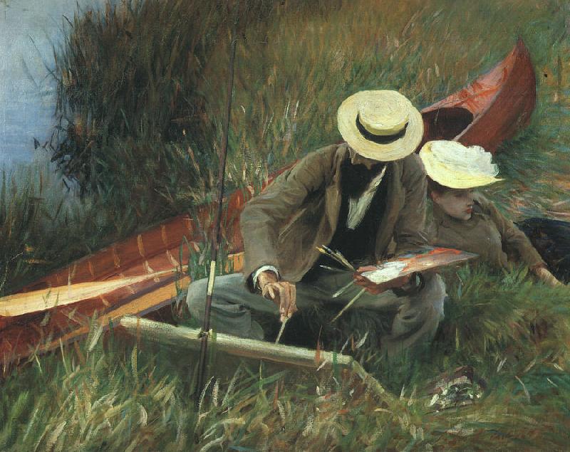 John Singer Sargent Paul Helleu Sketching With his Wife Germany oil painting art